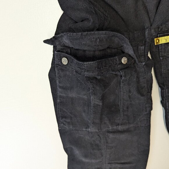 Joie Size 25 Black Corduroy Cargo Pants - Picture 16 of 16